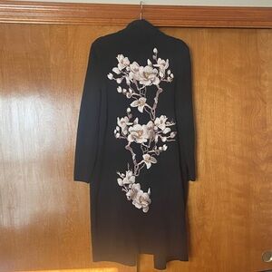 Chico's Elegant Black Knit Cardigan